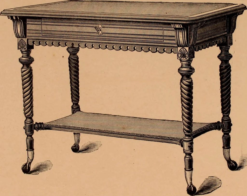 An illustration from Illustrated catalogue of Bardwell, Anderson & Company, manufacturers of tables and desks for the trade only, 1887, leaf 30
