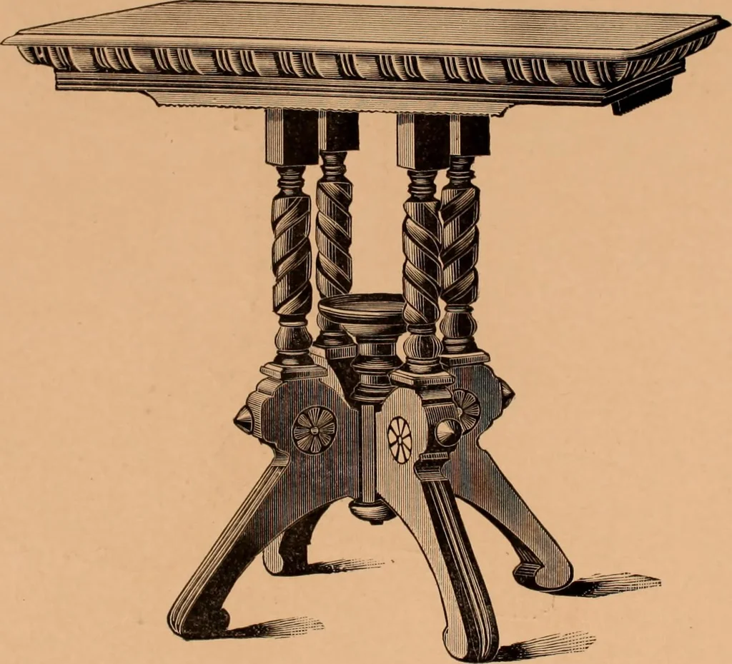 An illustration from Illustrated catalogue of Bardwell, Anderson & Company, manufacturers of tables and desks for the trade only, 1887, leaf 38