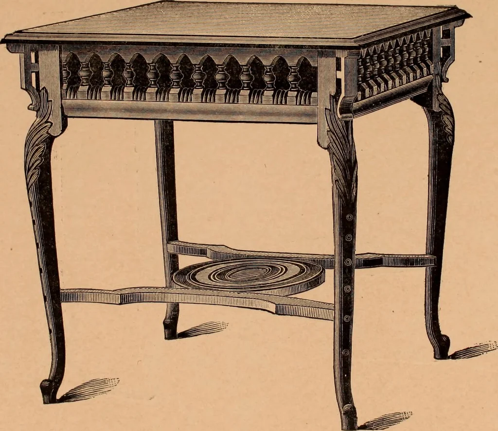 An illustration from Illustrated catalogue of Bardwell, Anderson & Company, manufacturers of tables and desks for the trade only, 1887, leaf 52