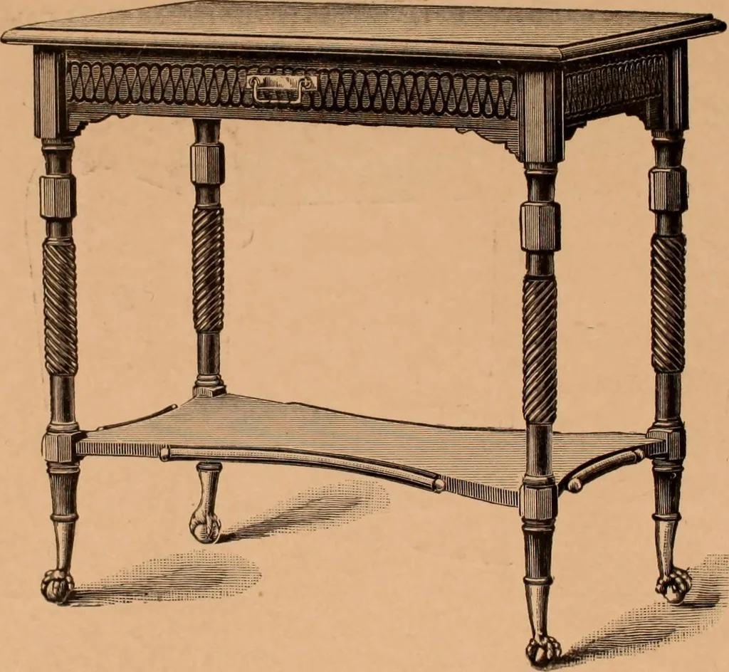 An illustration from Illustrated catalogue of Bardwell, Anderson & Company, manufacturers of tables and desks for the trade only, 1887, leaf 53