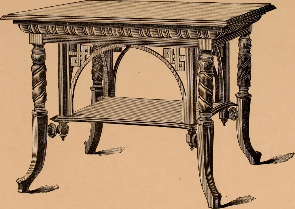 An illustration from Illustrated catalogue of Bardwell, Anderson & Company, manufacturers of tables and desks for the trade only, 1887, leaf 54