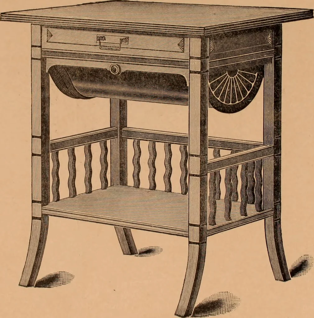 An illustration from Illustrated catalogue of Bardwell, Anderson & Company, manufacturers of tables and desks for the trade only, 1887, leaf 61