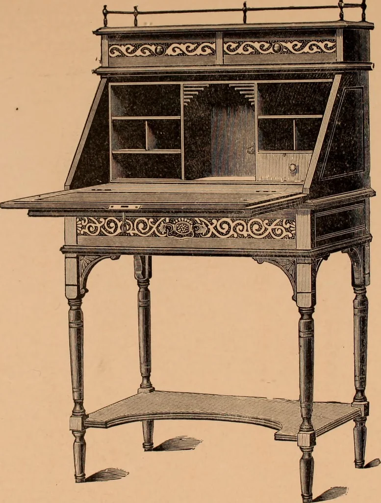 An illustration from Illustrated catalogue of Bardwell, Anderson & Company, manufacturers of tables and desks for the trade only, 1887, leaf 63
