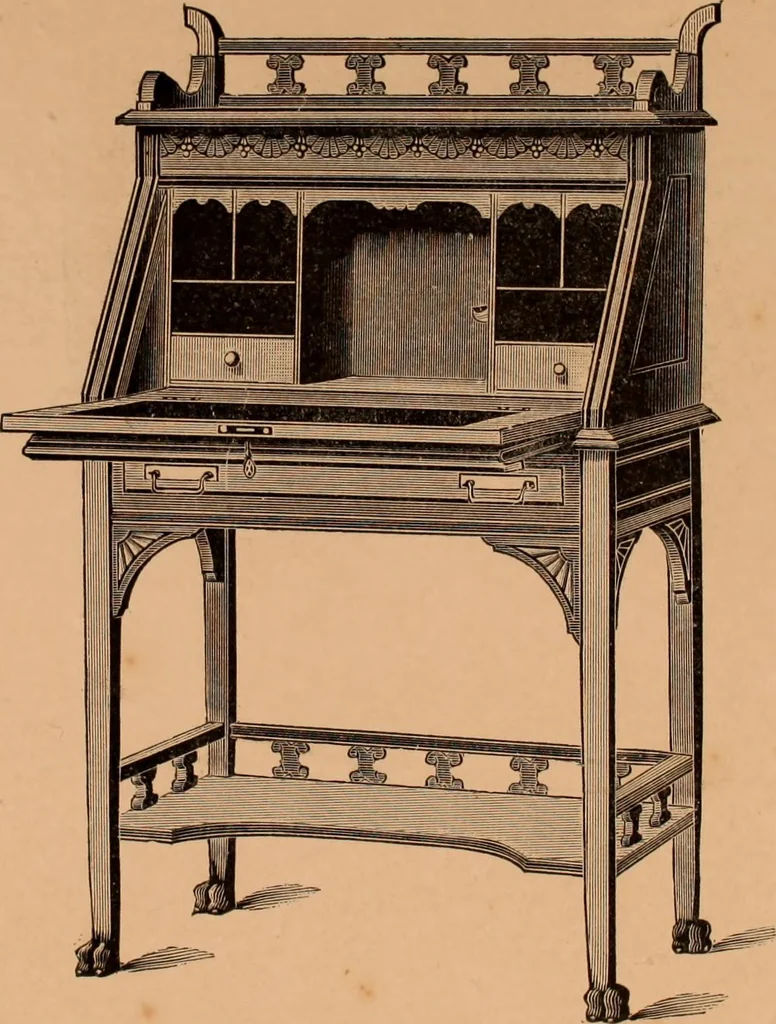 An illustration from Illustrated catalogue of Bardwell, Anderson & Company, manufacturers of tables and desks for the trade only, 1887, leaf 65