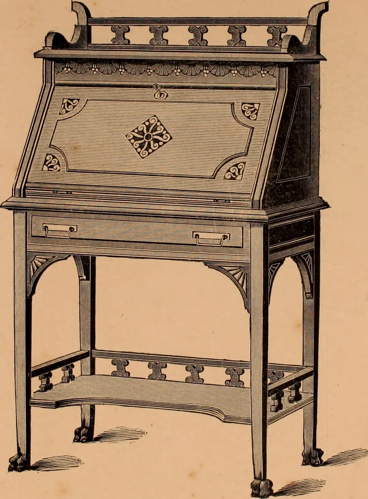 An illustration from Illustrated catalogue of Bardwell, Anderson & Company, manufacturers of tables and desks for the trade only, 1887, leaf 66