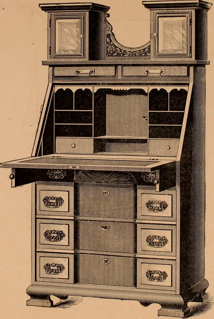 An illustration from Illustrated catalogue of Bardwell, Anderson & Company, manufacturers of tables and desks for the trade only, 1887, leaf 67