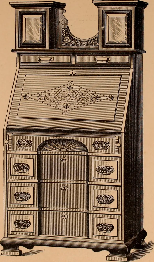 An illustration from Illustrated catalogue of Bardwell, Anderson & Company, manufacturers of tables and desks for the trade only, 1887, leaf 68