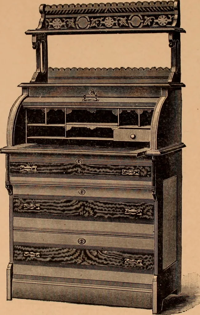 An illustration from Illustrated catalogue of Bardwell, Anderson & Company, manufacturers of tables and desks for the trade only, 1887, leaf 69