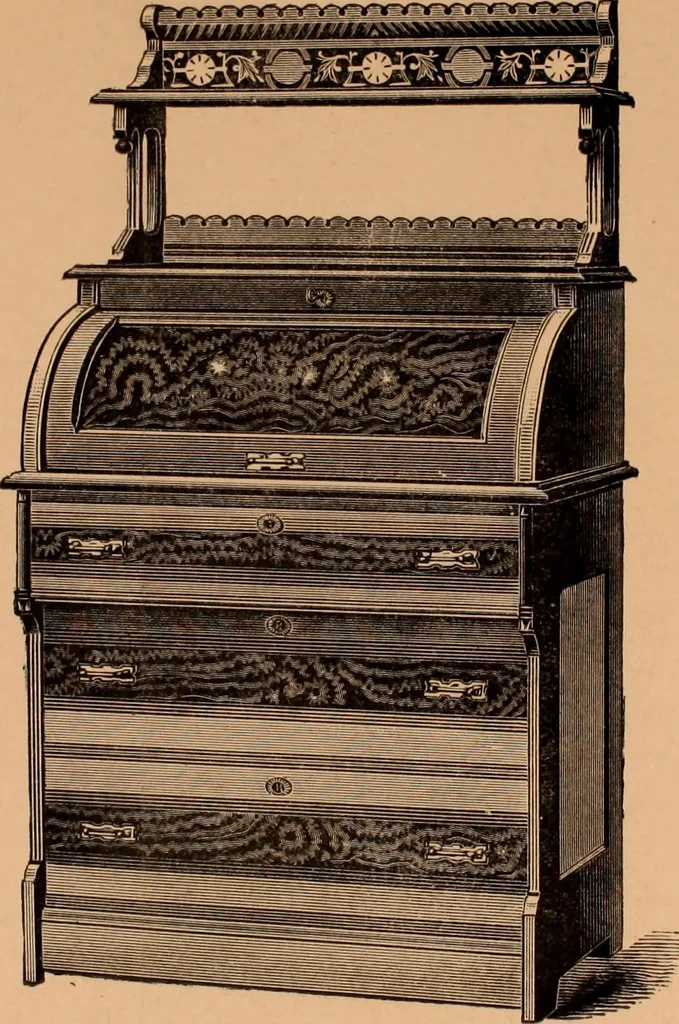 An illustration from Illustrated catalogue of Bardwell, Anderson & Company, manufacturers of tables and desks for the trade only, 1887, leaf 70