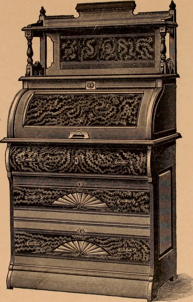 An illustration from Illustrated catalogue of Bardwell, Anderson & Company, manufacturers of tables and desks for the trade only, 1887, leaf 74