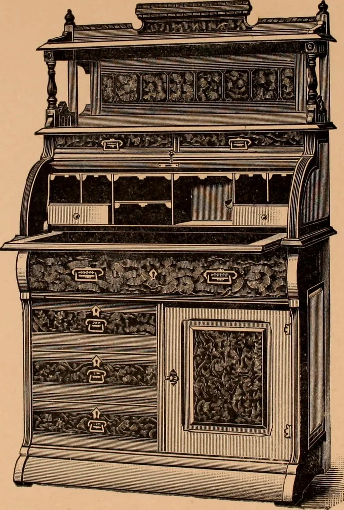 An illustration from Illustrated catalogue of Bardwell, Anderson & Company, manufacturers of tables and desks for the trade only, 1887, leaf 77