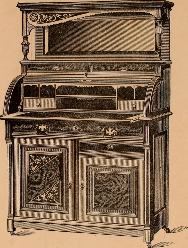 An illustration from Illustrated catalogue of Bardwell, Anderson & Company, manufacturers of tables and desks for the trade only, 1887, leaf 81