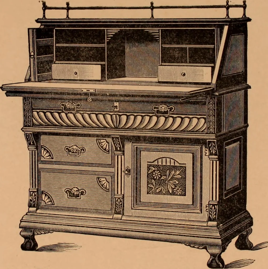 An illustration from Illustrated catalogue of Bardwell, Anderson & Company, manufacturers of tables and desks for the trade only, 1887, leaf 83