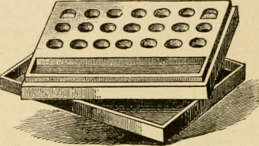 An illustration from Illustrated catalogue and price list of colors and materials for decorating china, earthenware, glass, enamelled iron, etc. : oxides and chemicals / imported and manufactured by B. F. Drakenfeld & Co., 1914, leaf 121