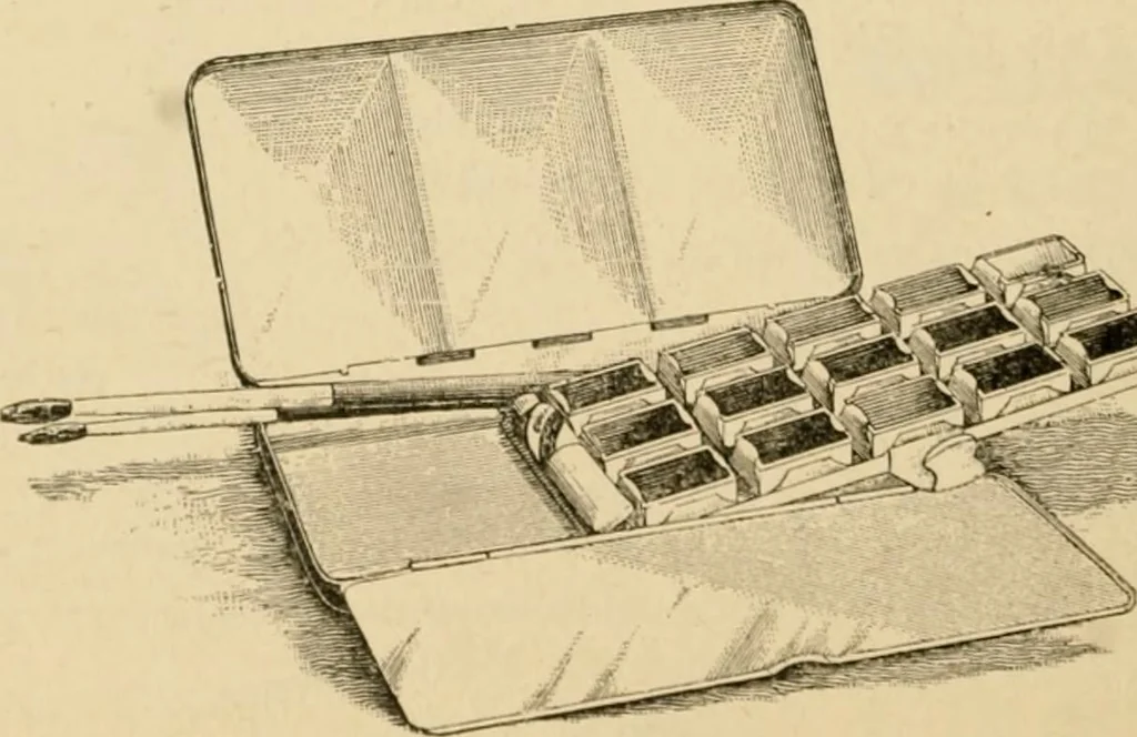 An illustration from Illustrated catalogue and price list of colors and materials for decorating china, earthenware, glass, enamelled iron, etc. : oxides and chemicals / imported and manufactured by B. F. Drakenfeld & Co., 1914, leaf 131