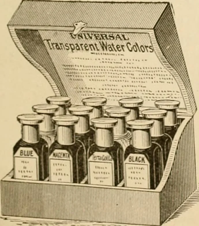 An illustration from Illustrated catalogue and price list of colors and materials for decorating china, earthenware, glass, enamelled iron, etc. : oxides and chemicals / imported and manufactured by B. F. Drakenfeld & Co., 1914, leaf 132