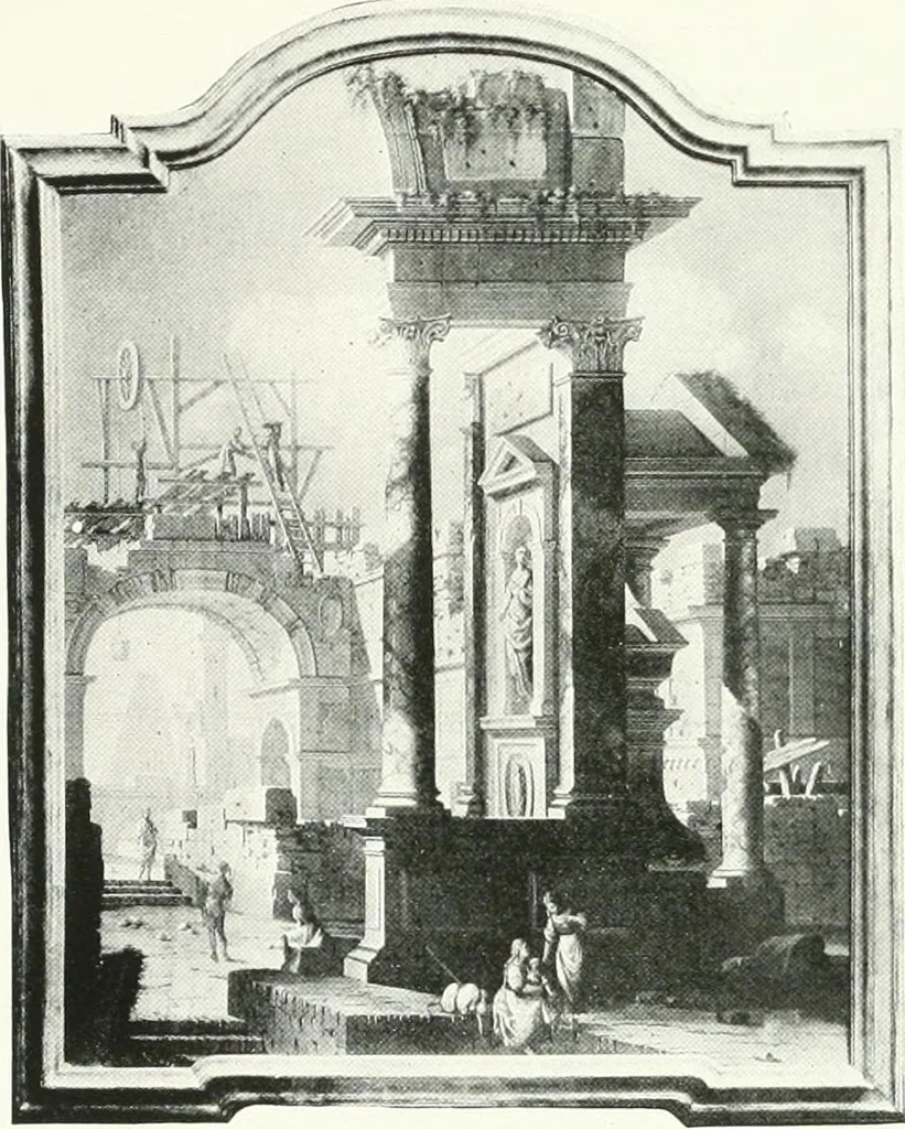 An illustration from Illustrated catalogue of the very valuable antique art property of the Cattadori Italian Art Galleries ... : to be sold at unrestricted public sale ... April 13th, 14th, 15th and 16th ... at the American Art Galleries : the sale to be conducted by Thomas E. Kirby and his assistants, Otto Bernet and H.H. Parke, of the American Art Association, 1921, leaf 124