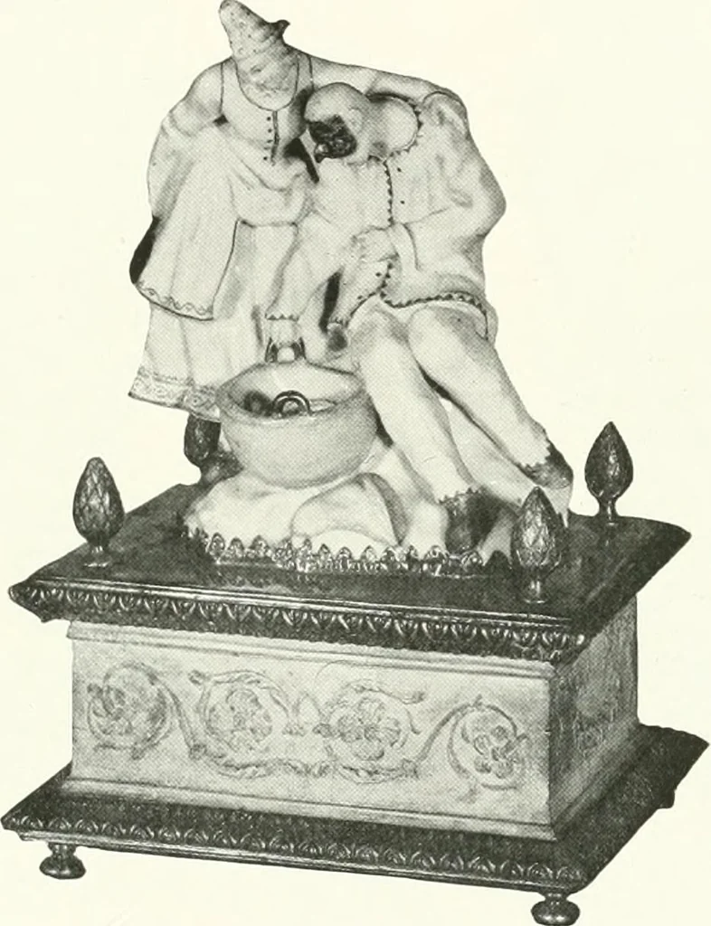 An illustration from Illustrated catalogue of the very valuable antique art property of the Cattadori Italian Art Galleries ... : to be sold at unrestricted public sale ... April 13th, 14th, 15th and 16th ... at the American Art Galleries : the sale to be conducted by Thomas E. Kirby and his assistants, Otto Bernet and H.H. Parke, of the American Art Association, 1921, leaf 158