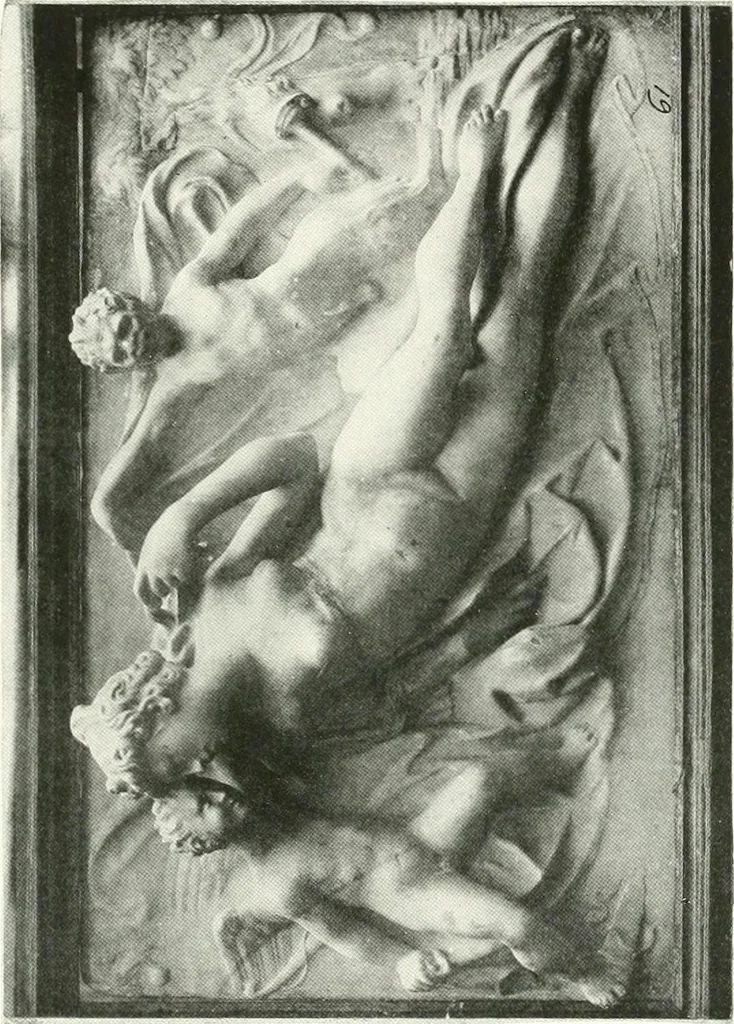 An illustration from Illustrated catalogue of the very valuable antique art property of the Cattadori Italian Art Galleries ... : to be sold at unrestricted public sale ... April 13th, 14th, 15th and 16th ... at the American Art Galleries : the sale to be conducted by Thomas E. Kirby and his assistants, Otto Bernet and H.H. Parke, of the American Art Association, 1921, leaf 174