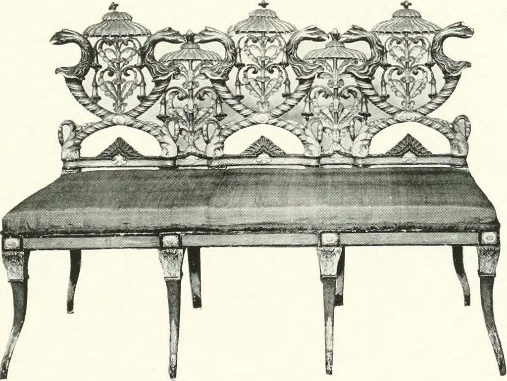 An illustration from Illustrated catalogue of the very valuable antique art property of the Cattadori Italian Art Galleries ... : to be sold at unrestricted public sale ... April 13th, 14th, 15th and 16th ... at the American Art Galleries : the sale to be conducted by Thomas E. Kirby and his assistants, Otto Bernet and H.H. Parke, of the American Art Association, 1921, leaf 202