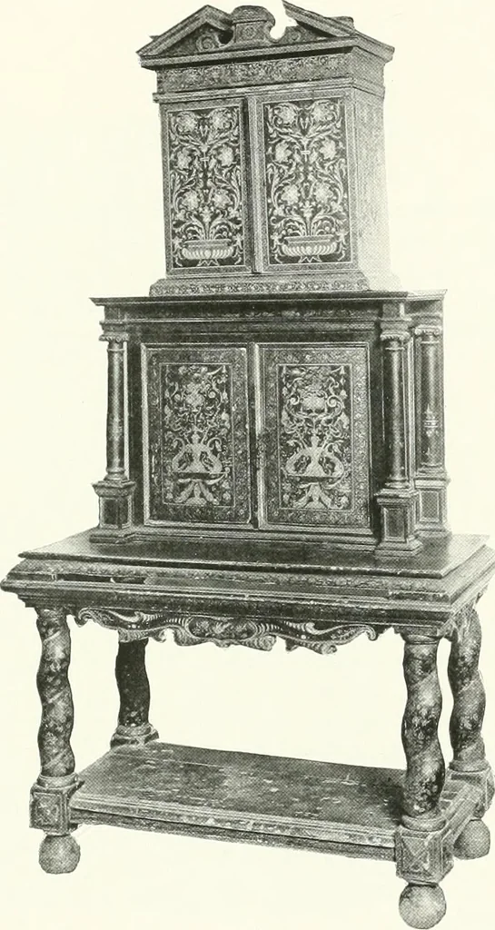 An illustration from Illustrated catalogue of the very valuable antique art property of the Cattadori Italian Art Galleries ... : to be sold at unrestricted public sale ... April 13th, 14th, 15th and 16th ... at the American Art Galleries : the sale to be conducted by Thomas E. Kirby and his assistants, Otto Bernet and H.H. Parke, of the American Art Association, 1921, leaf 218