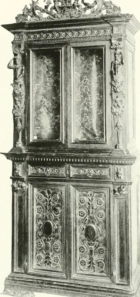 An illustration from Illustrated catalogue of the very valuable antique art property of the Cattadori Italian Art Galleries ... : to be sold at unrestricted public sale ... April 13th, 14th, 15th and 16th ... at the American Art Galleries : the sale to be conducted by Thomas E. Kirby and his assistants, Otto Bernet and H.H. Parke, of the American Art Association, 1921, leaf 224
