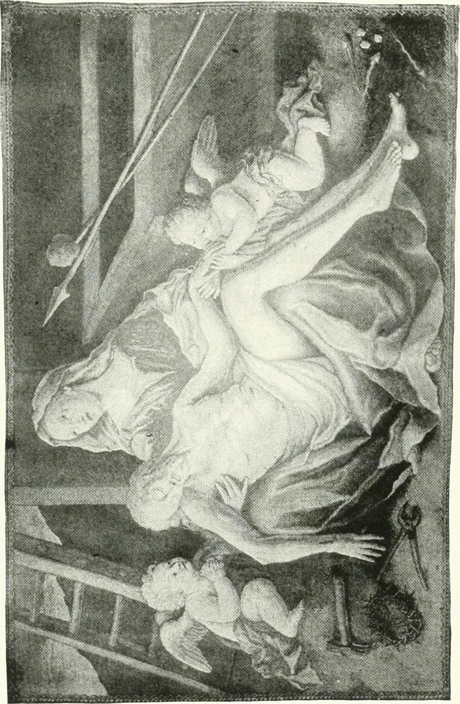 An illustration from Illustrated catalogue of the very valuable antique art property of the Cattadori Italian Art Galleries ... : to be sold at unrestricted public sale ... April 13th, 14th, 15th and 16th ... at the American Art Galleries : the sale to be conducted by Thomas E. Kirby and his assistants, Otto Bernet and H.H. Parke, of the American Art Association, 1921, leaf 232