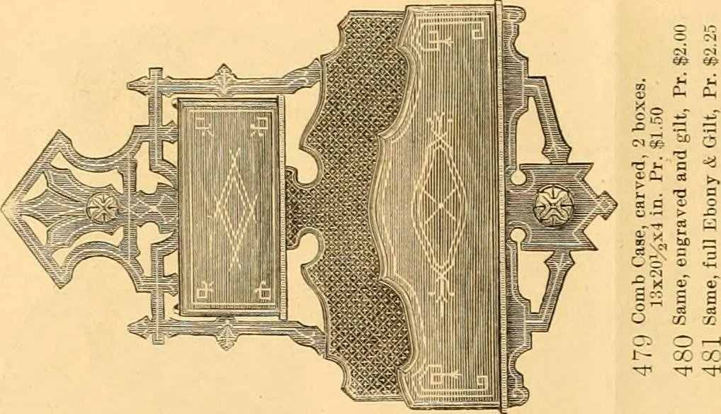 An illustration from Illustrated catalogue and net trade list of new designs for autumn of 1875 in fancy and cabinet ware., 1875, leaf 11
