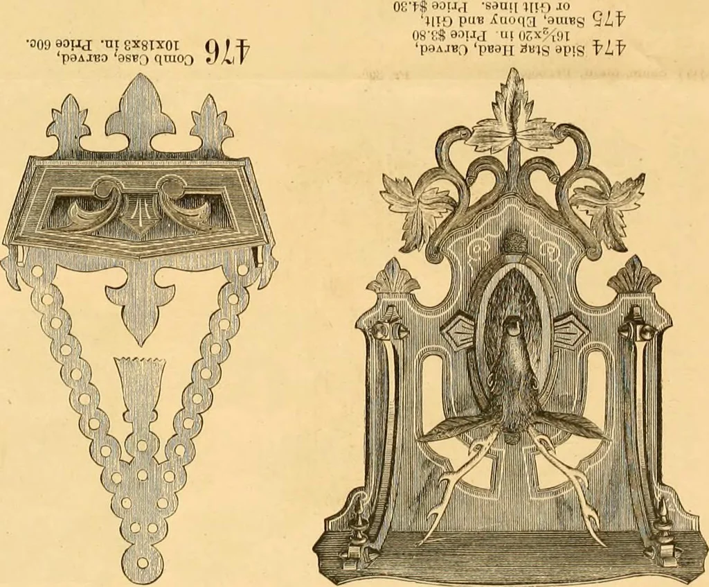 An illustration from Illustrated catalogue and net trade list of new designs for autumn of 1875 in fancy and cabinet ware., 1875, leaf 11