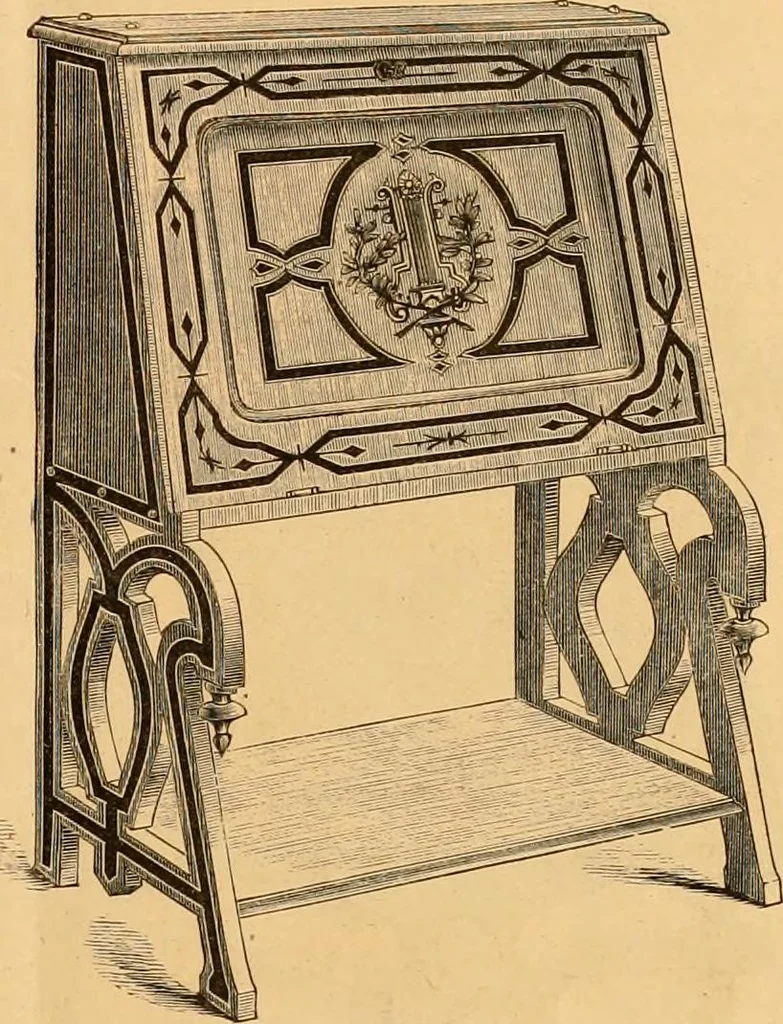 An illustration from Illustrated catalogue and net trade list of new designs for autumn of 1875 in fancy and cabinet ware., 1875, leaf 22