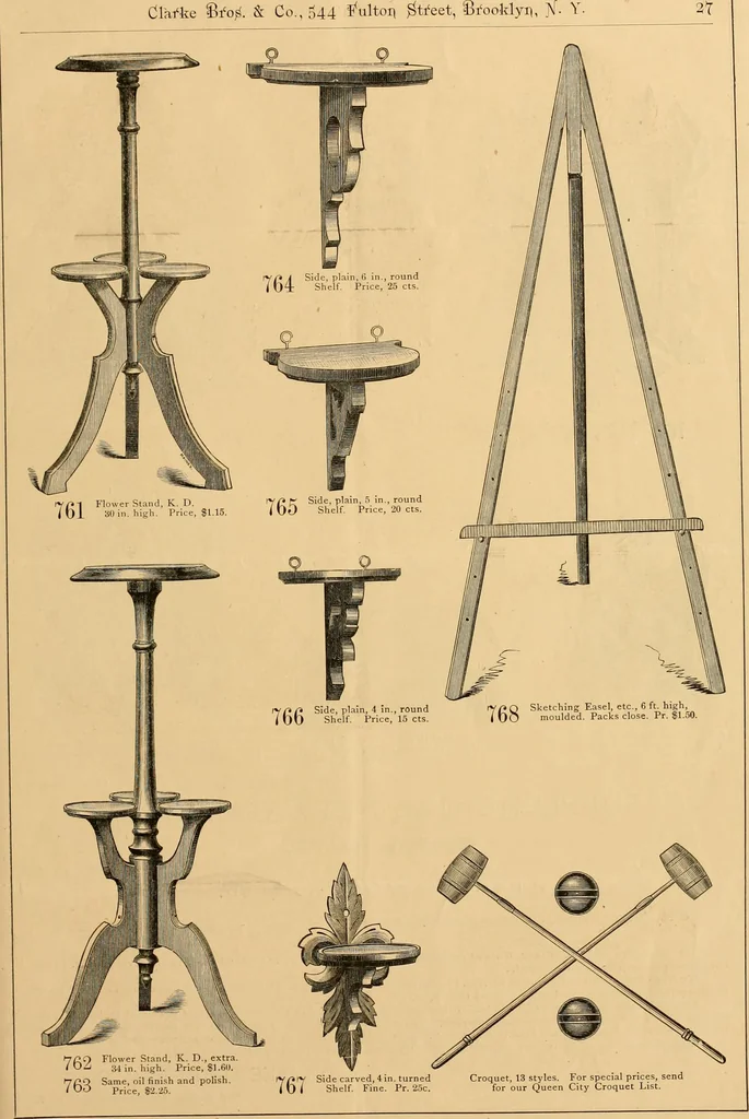 An illustration from Illustrated catalogue and net trade list of new designs for autumn of 1875 in fancy and cabinet ware., 1875, leaf 28