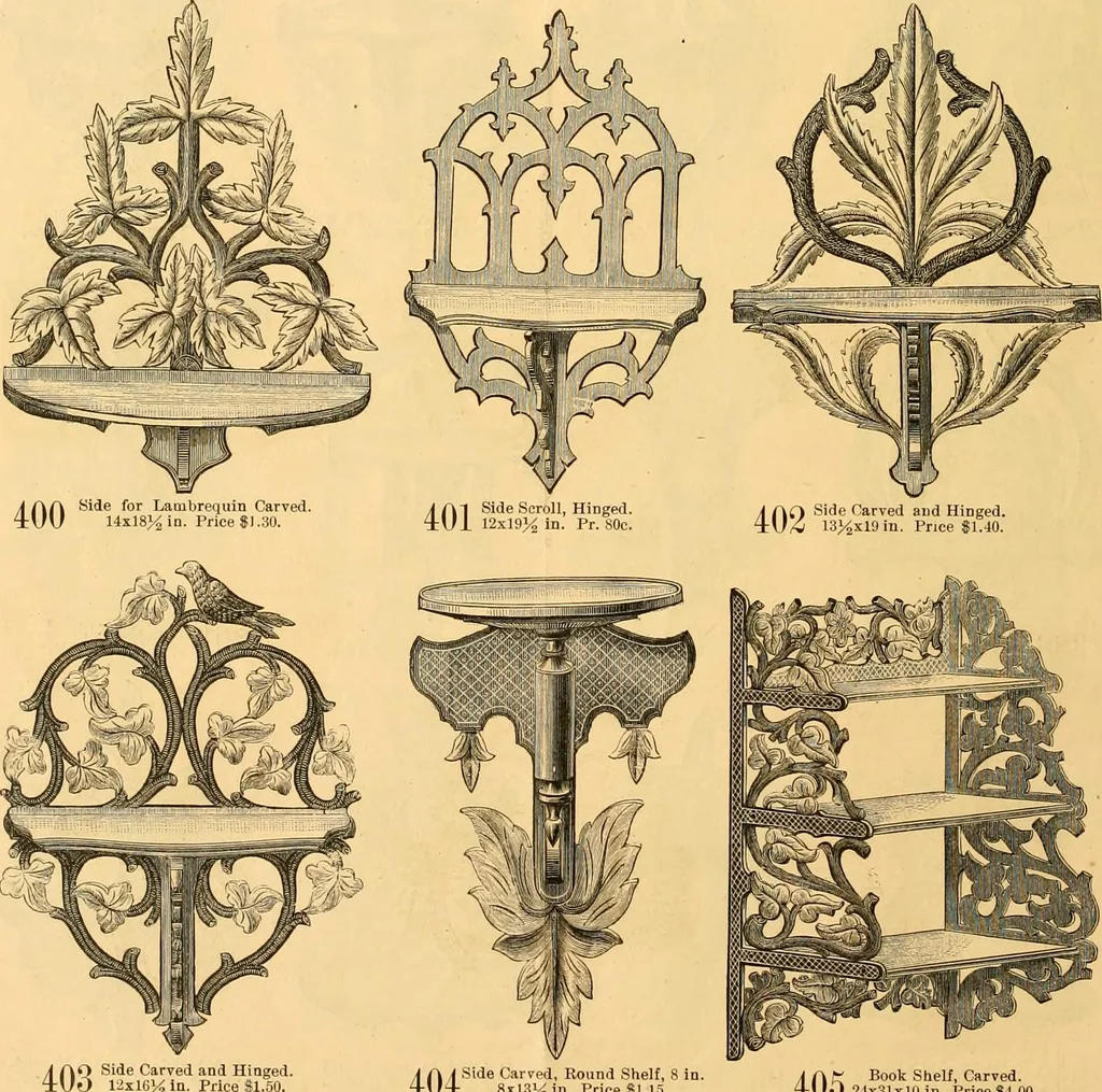 An illustration from Illustrated catalogue and net trade list of new designs for autumn of 1875 in fancy and cabinet ware., 1875, leaf 5