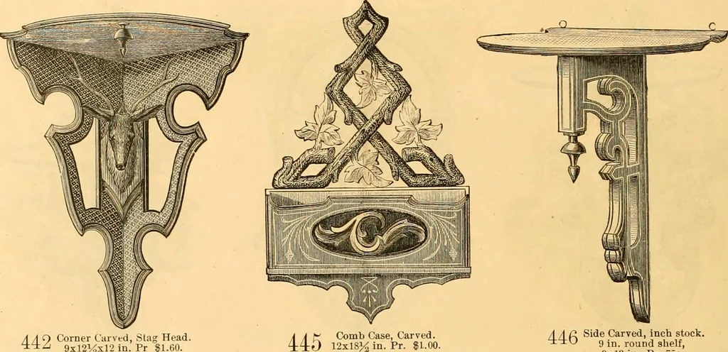 An illustration from Illustrated catalogue and net trade list of new designs for autumn of 1875 in fancy and cabinet ware., 1875, leaf 9