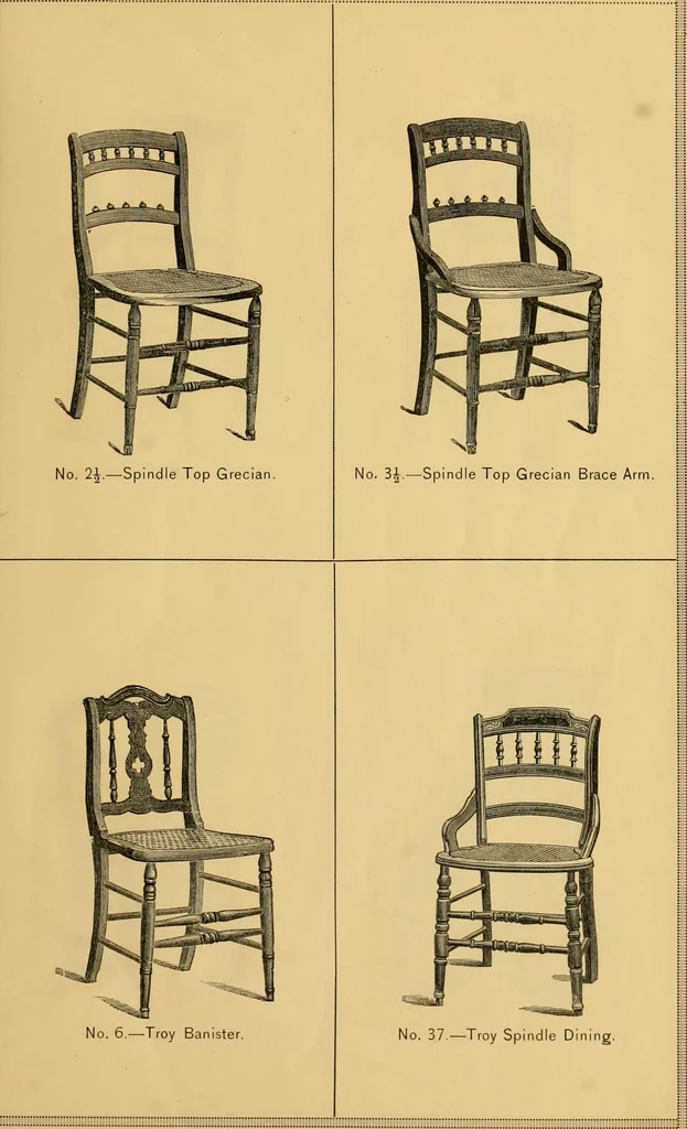 An illustration from Illustrated catalogue of chairs., 1886, leaf 14