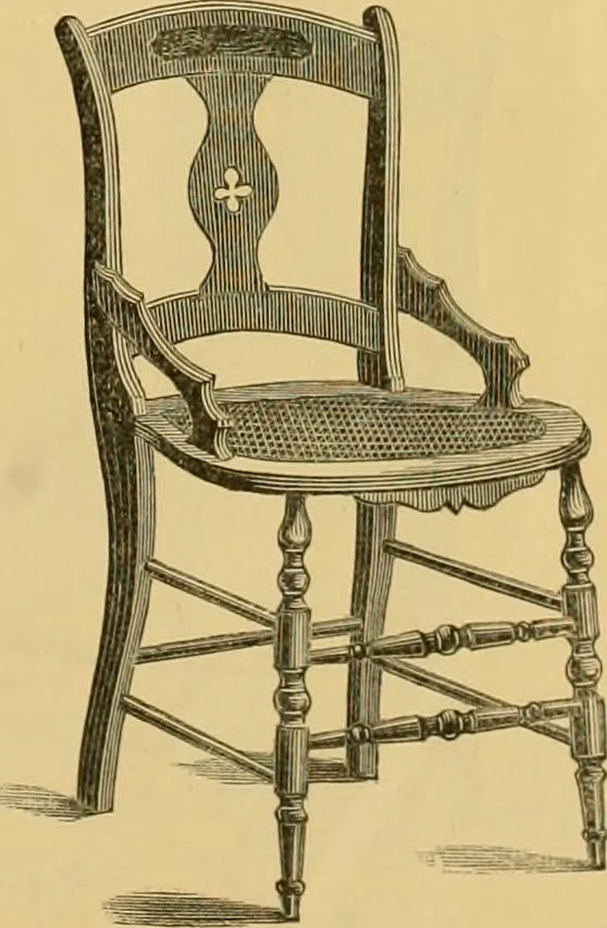 An illustration from Illustrated catalogue of chairs., 1886, leaf 18
