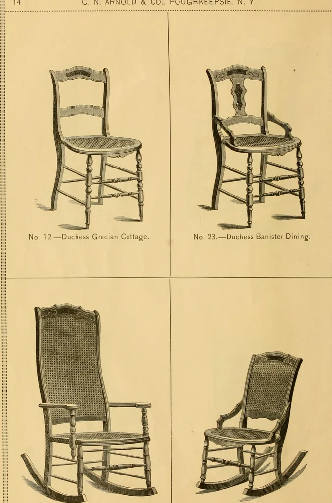 An illustration from Illustrated catalogue of chairs., 1886, leaf 21