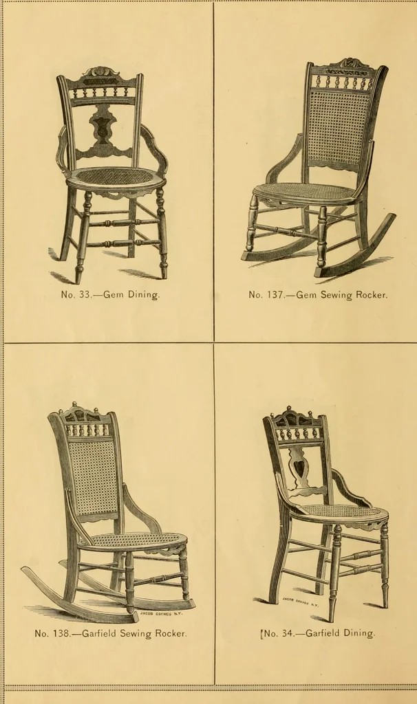 An illustration from Illustrated catalogue of chairs., 1886, leaf 25