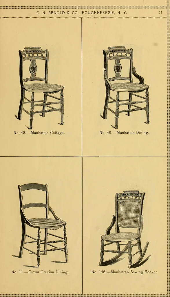 An illustration from Illustrated catalogue of chairs., 1886, leaf 28
