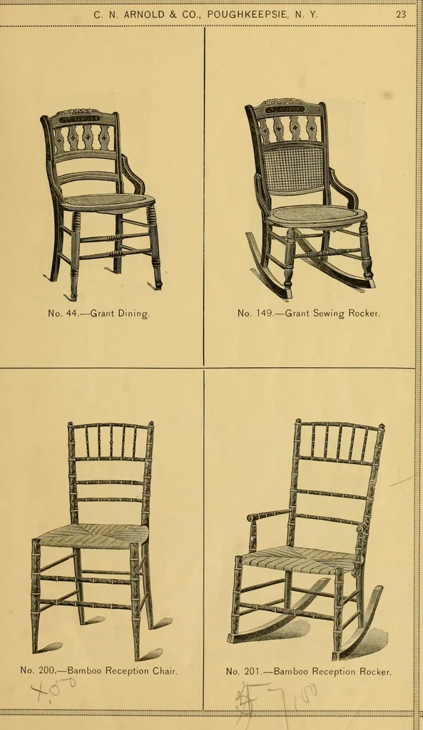 An illustration from Illustrated catalogue of chairs., 1886, leaf 30