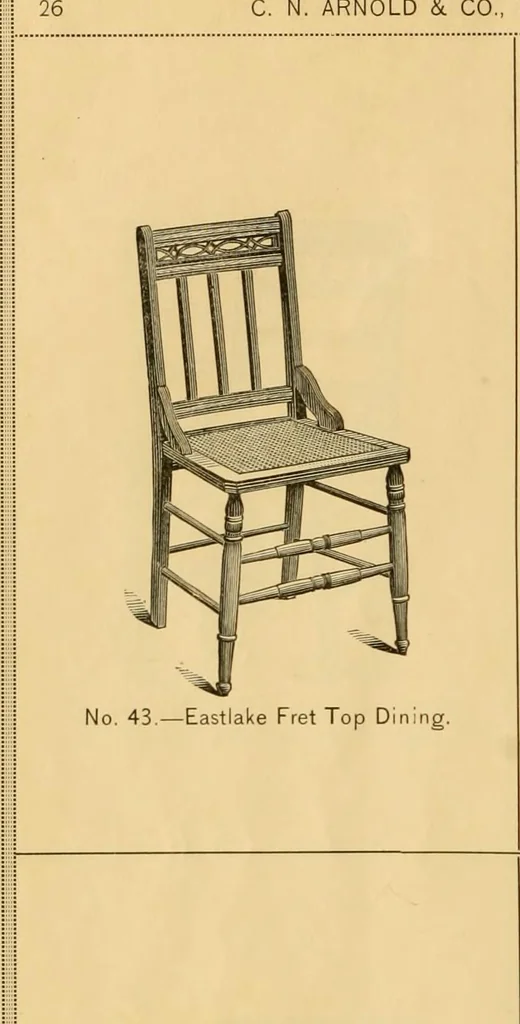 An illustration from Illustrated catalogue of chairs., 1886, leaf 33