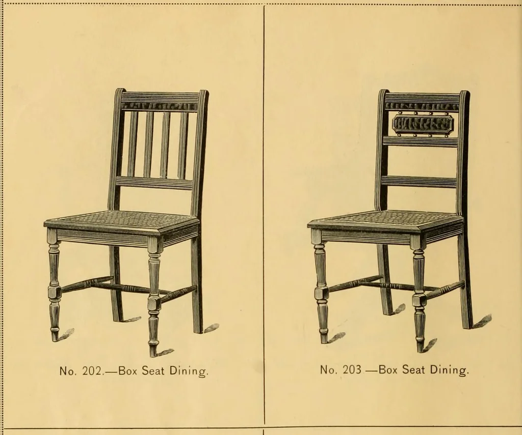 An illustration from Illustrated catalogue of chairs., 1886, leaf 47