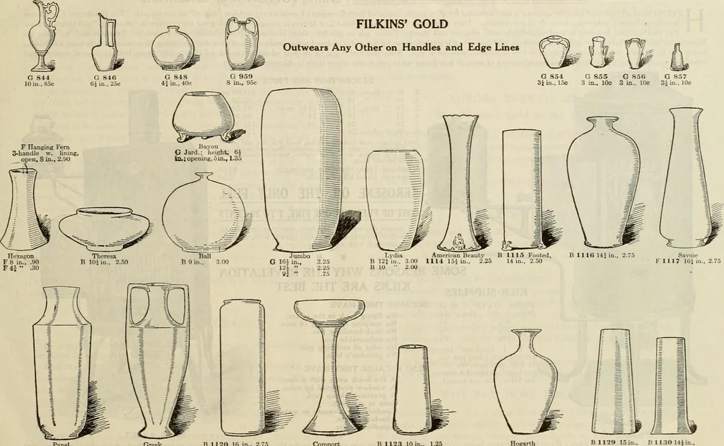 An illustration from Illustrated catalogue with prices : white china and complete list of china painters' materials., 1913, leaf 28