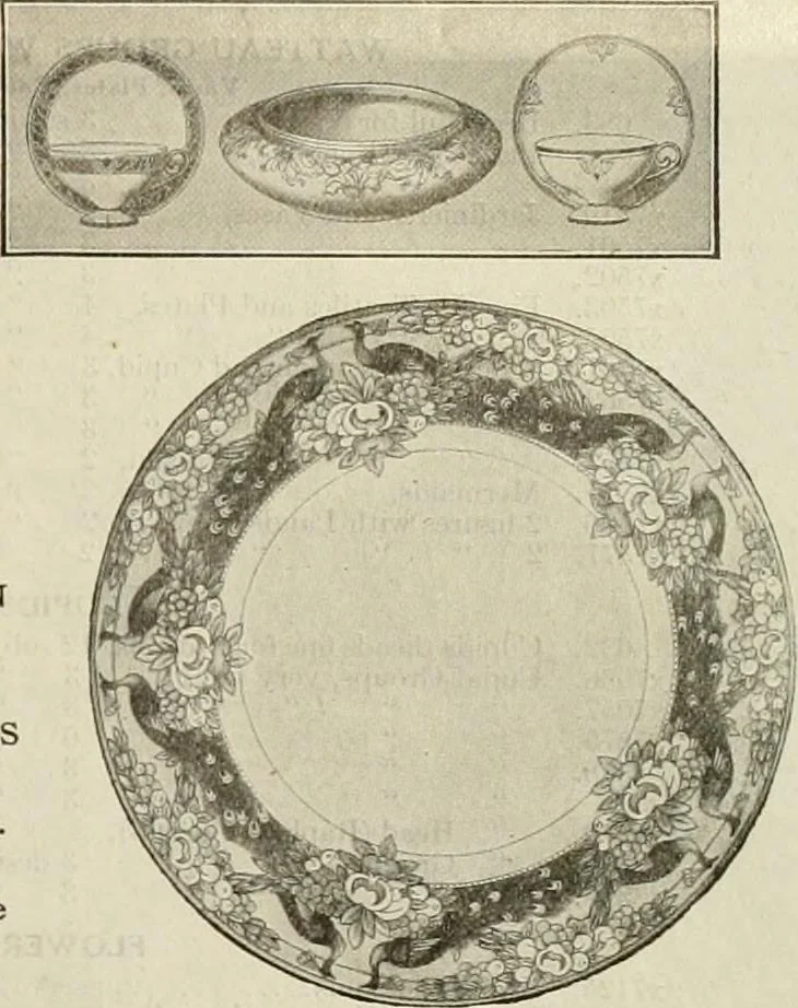 An illustration from Illustrated catalogue with prices : white china and complete list of china painters' materials., 1913, leaf 32