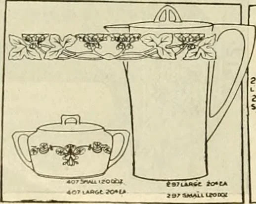 An illustration from Illustrated catalogue with prices : white china and complete list of china painters' materials., 1913, leaf 35