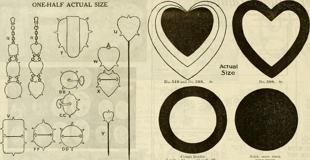 An illustration from Illustrated catalogue with prices : white china and complete list of china painters' materials., 1913, leaf 37