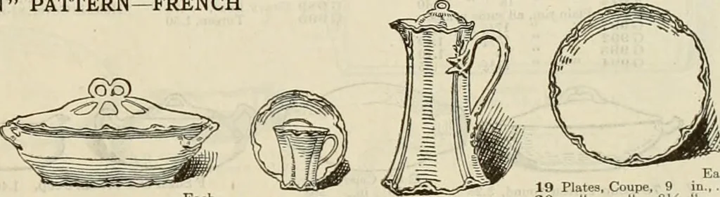 An illustration from Illustrated catalogue with prices : white china and complete list of china painters' materials., 1913, leaf 6