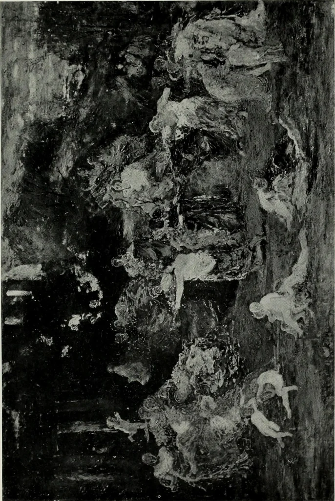 An illustration from Illustrated catalogue of oil and water color paintings by Dutch, French, English, American and Italian artists belonging to the estate of the late James S. Inglis, to be sold at unrestricted public sale ... on ... [March 9th and 10th, 1910] : the sale will be conducted by Mr. Thomas E. Kirby, of the American Art Association, managers, 1910, leaf 132