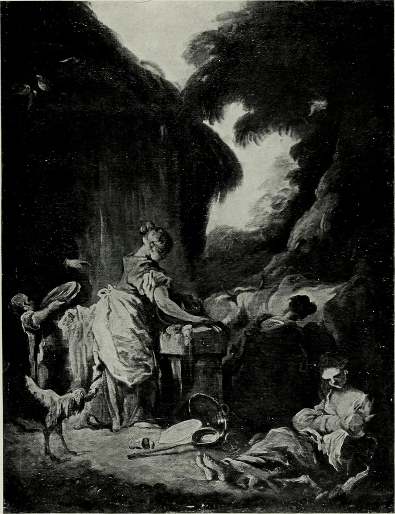 An illustration from Illustrated catalogue of oil and water color paintings by Dutch, French, English, American and Italian artists belonging to the estate of the late James S. Inglis, to be sold at unrestricted public sale ... on ... [March 9th and 10th, 1910] : the sale will be conducted by Mr. Thomas E. Kirby, of the American Art Association, managers, 1910, leaf 148