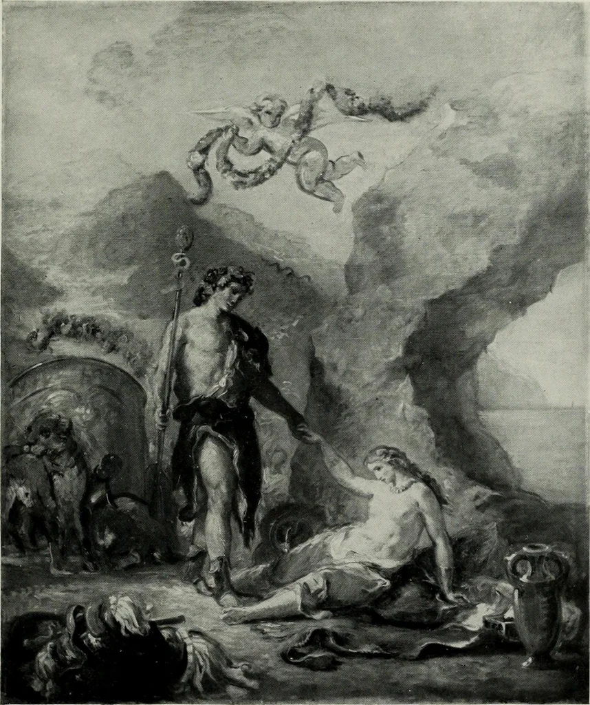 An illustration from Illustrated catalogue of oil and water color paintings by Dutch, French, English, American and Italian artists belonging to the estate of the late James S. Inglis, to be sold at unrestricted public sale ... on ... [March 9th and 10th, 1910] : the sale will be conducted by Mr. Thomas E. Kirby, of the American Art Association, managers, 1910, leaf 176