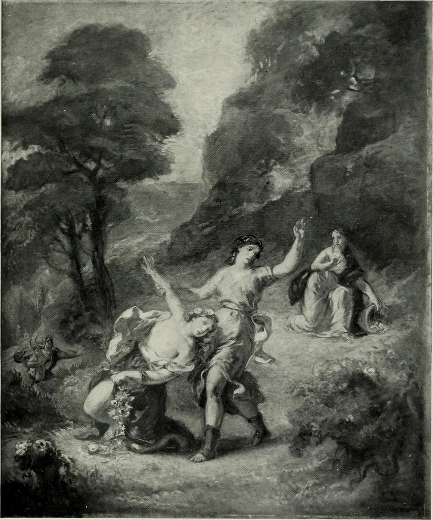 An illustration from Illustrated catalogue of oil and water color paintings by Dutch, French, English, American and Italian artists belonging to the estate of the late James S. Inglis, to be sold at unrestricted public sale ... on ... [March 9th and 10th, 1910] : the sale will be conducted by Mr. Thomas E. Kirby, of the American Art Association, managers, 1910, leaf 180